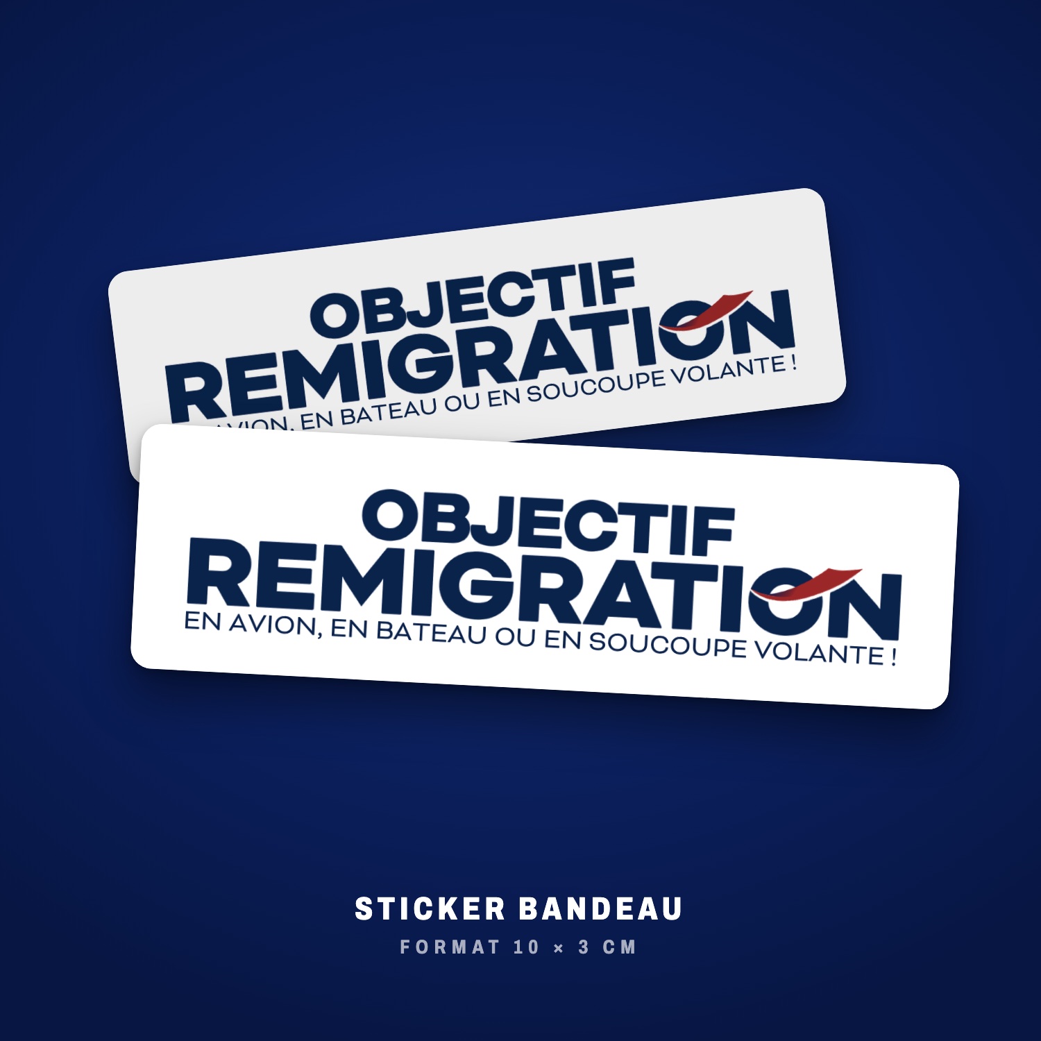 Stickers Bandeau Slogan x50